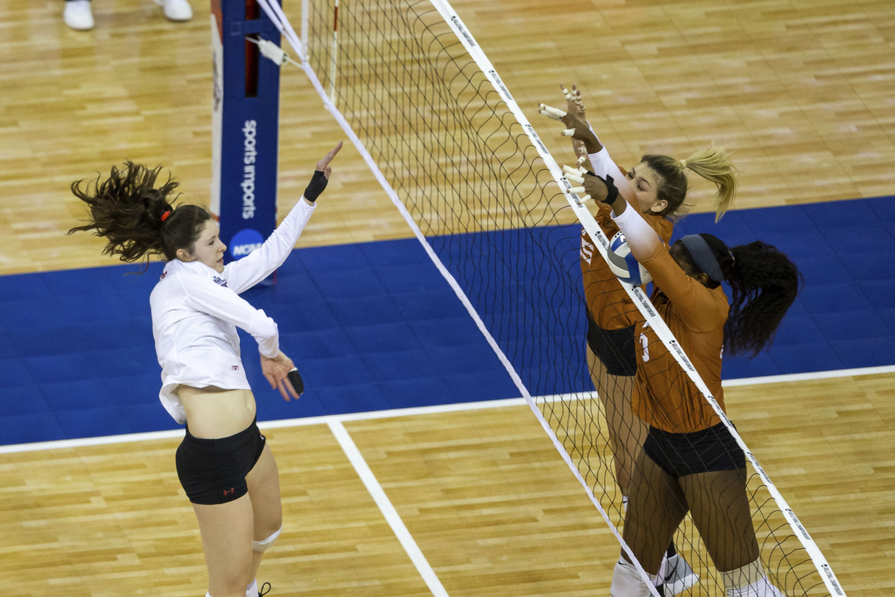 NCAA Texas Wisconsin Volleyball